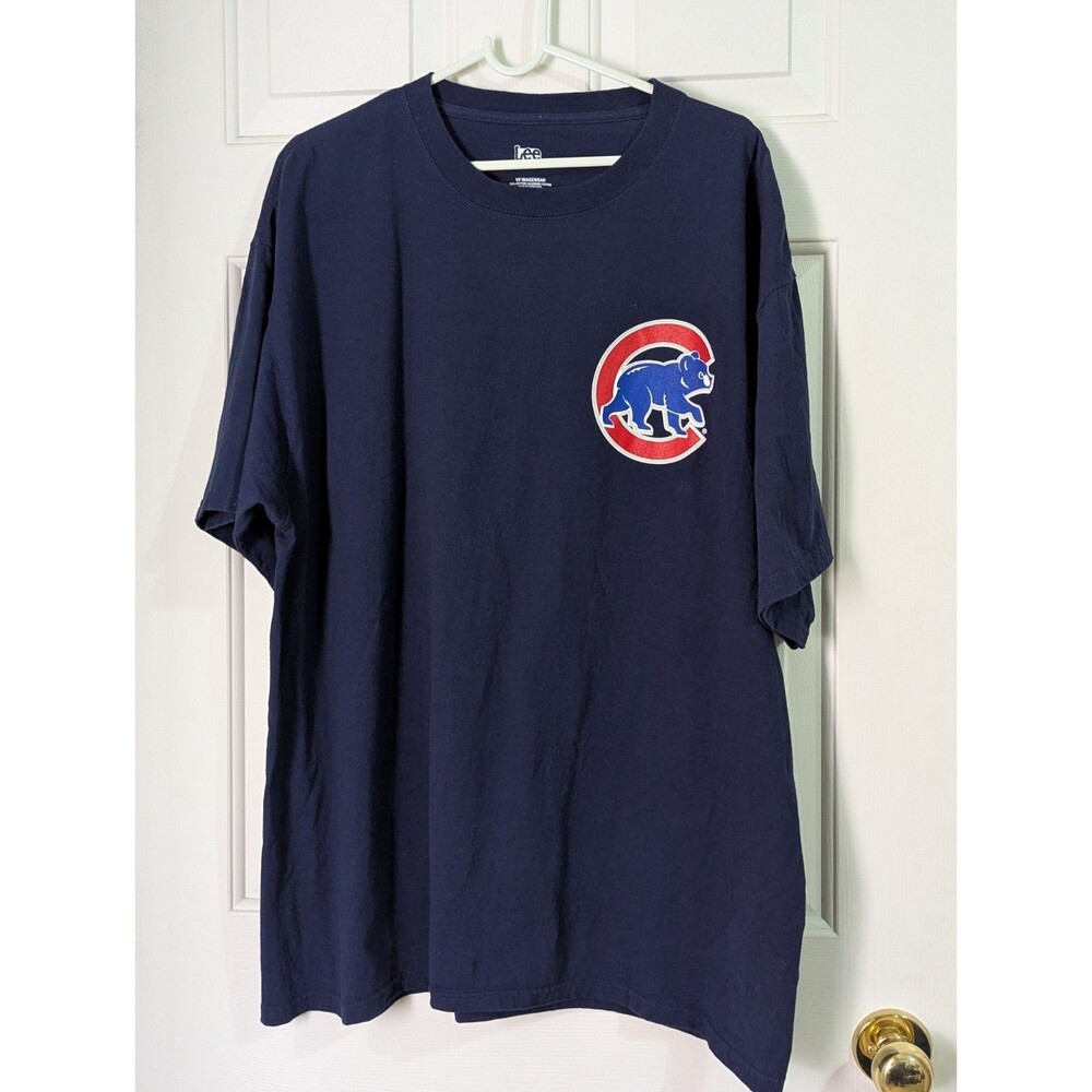 VTG Alfonso Soriano # 12 Chicago Cubs T-Shirt Mens XL Navy MLB Baseball Cotton